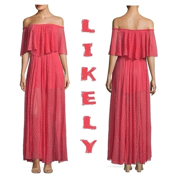 COPY - Likely Blaine Ruffle off shoulder Shift Go… - Picture 1 of 12